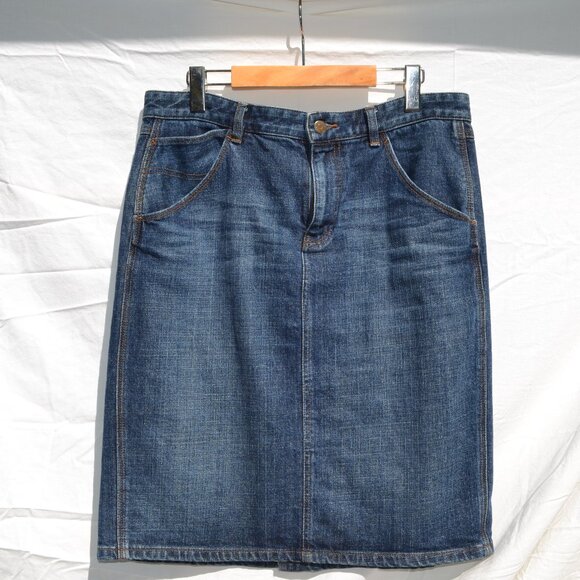 F-W LRL Lauren Ralph Lauren sz10 denim skirt - Picture 1 of 3